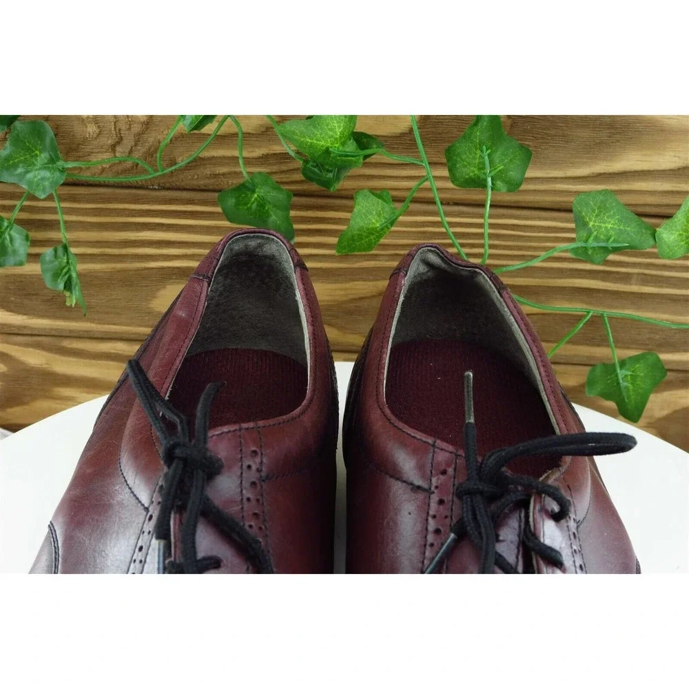 Dress Sports by Rockport Shoes Sz 10 M Red/Brown‎ Derby Oxfords Leather Men